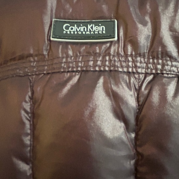 Calvin Klein Burgundy and Black Quilted Vest - Picture 4 of 8